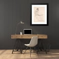 thumbnail image 4 of Sir Edward Coley Burne-Jones 18x24 Black Modern Framed Museum Art Print Titled - The Fates - Study of Drapery for Figure of Clotho, 4 of 5