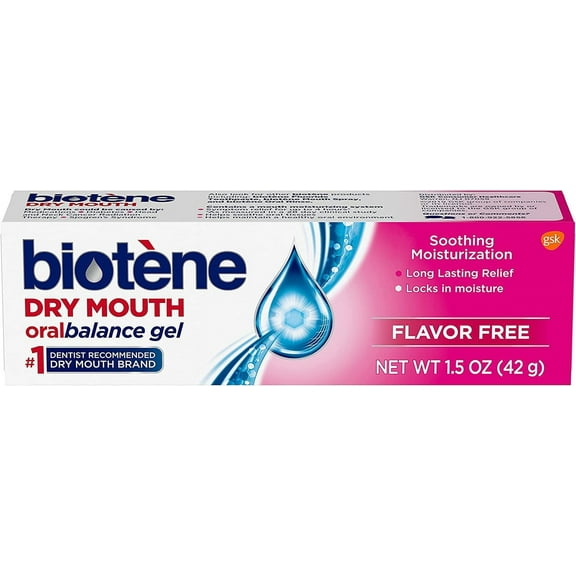 3 Pack Biotene Oral Balance Dry Mouth Moisturizing Gel 1.5 Oz Soothe Oral Tissues Long.
