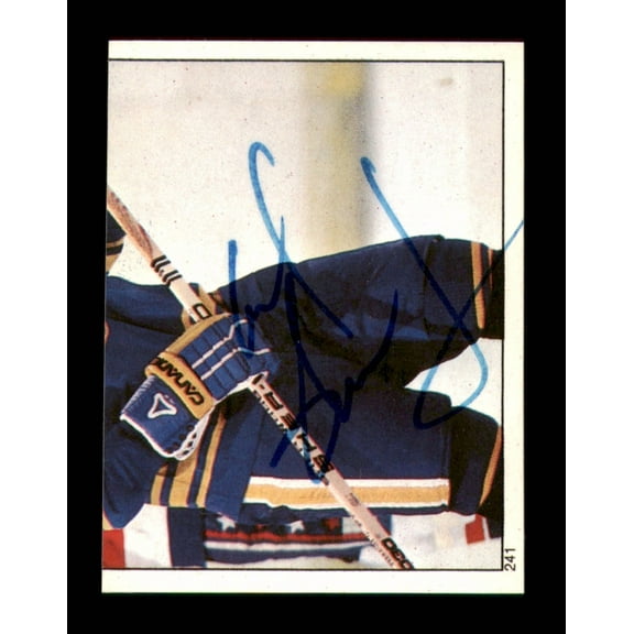 Gil Gilbert Perreault Autographed 1983-84 Topps Stickers Card #241 Buffalo Sabres SKU #251559