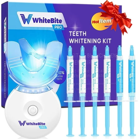 Whitebite Pro Gentle Teeth Whitening Kit with 4 Teeth Whitening Gels & 2 Remineralization Gels
