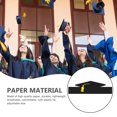 thumbnail image 4 of CSChome Paper Hats 5 Pcs Doctor Hats Unisex 3D Disposable Adjustable Size Graduation Party Photo Prop Graduation Ceremony Bachelor Headband, 4 of 7
