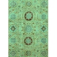 thumbnail image 1 of Ahgly Company Indoor Rectangle Abstract Turquoise Blue Modern Area Rugs, 8' x 10', 1 of 4