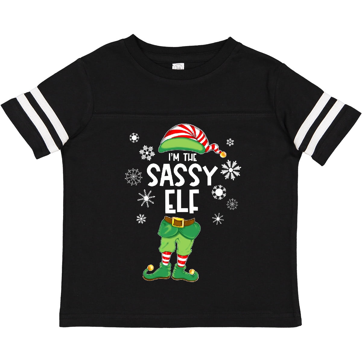 Inktastic Funny Christmas I'm the Sassy Elf with Shoes and Hat Boys or Girls Toddler T-Shirt
