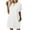 White, variant on Up to 65% Off Women Casual Summer Dresses Women Fashion Casual Round-Neck Summer Printing Short Sleeve Seaxy Dress