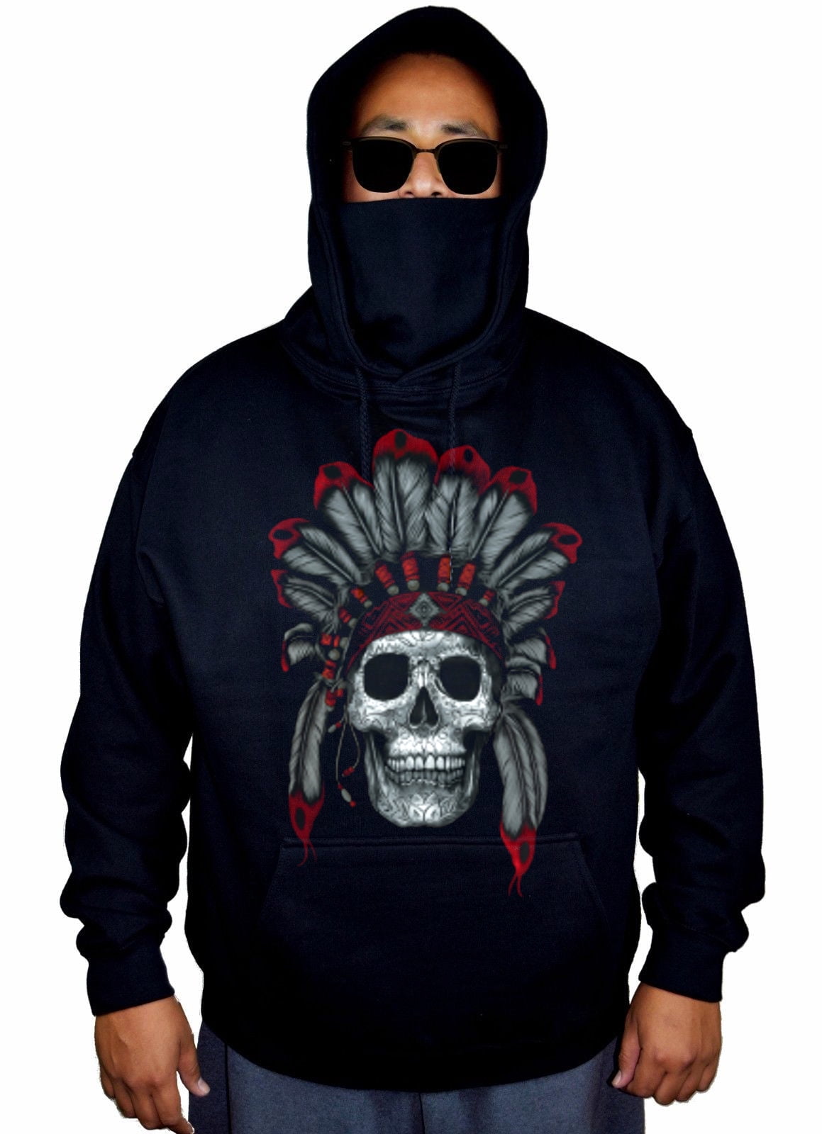 indian skull hoodie