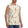 thumbnail image 2 of Haiem Men's Happy Easter Print Tank Tops Summer Sleeveless Cut Off Workout T-Shirts Fitness Vest Athletic Undershirts-X-Large, 2 of 8