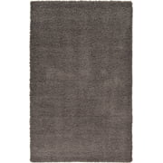 Unique Loom Solid Print Modern Area Rugs, Gray