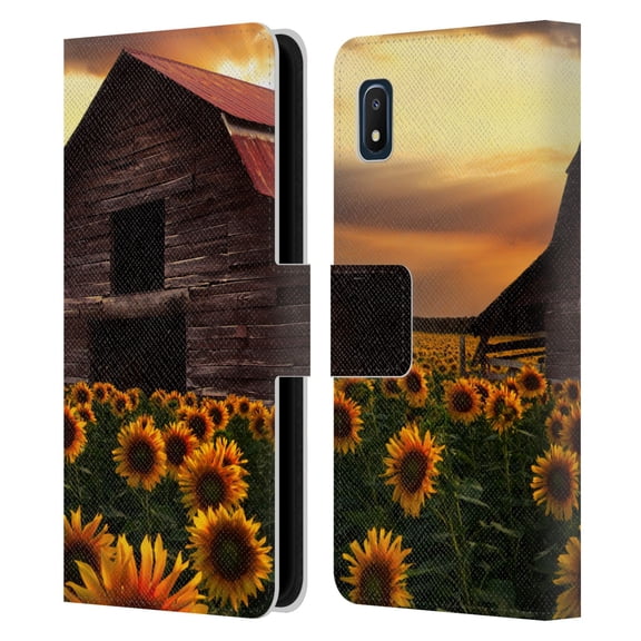 Head Case Designs Officially Licensed Celebrate Life Gallery Florals Sunflower Farm Leather Book Wallet Case Cover Compatible with Samsung Galaxy A10e (2019)