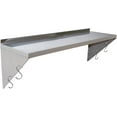 thumbnail image 1 of Stainless Steel Wall Shelf .x .Commercial Wall Mount Floating Shelving for Kitchen Restaurant Bar Home Laundry and Utility Room, 1 of 8