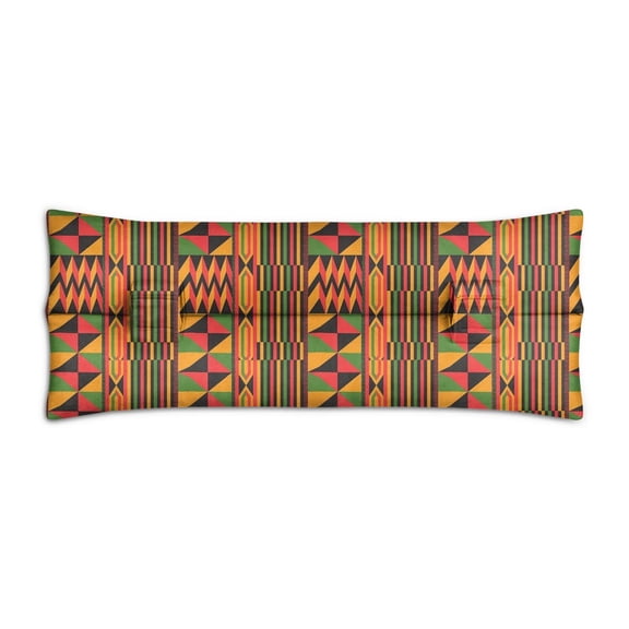 Abstract Design Mastectomy Pillow - Post Heart Surgery Seatbelt Cushion, Ethnic Inspired, Lightweight