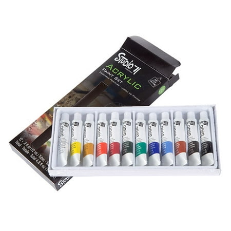 Studio 71 Acrylic Paint Set - 12 mL Tubes - Assorted Colors - 12