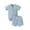 j-Blue8447, variant on LIIPEE Boys Outfits Baby Solid Color Texture Short Sleeve Crew Neck Romper And Shorts Two Piece Set Infants Toddlers Comfortable Breathable Soft Cute Daily Clothes,Blue,9-12 Months