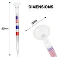 thumbnail image 2 of EGYMEN Transparent Acrylic Plastic Golf Tees, 83mm Golf Tees with Big Cup and Friction-Reducing Design, Long Golf Tees with Height Markings for Precision and Stability, 2 of 6