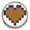 Brown, variant on Snap Jewelry 18MM Brown Pixel Heart Ginger Charm Button for Interchangeable Accessories