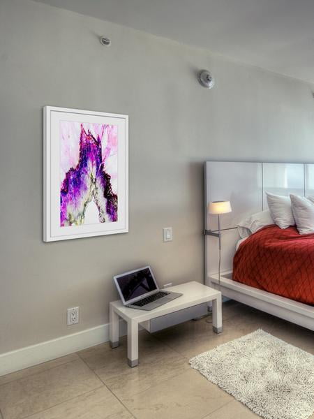 "Fireworks" Framed Painting Print