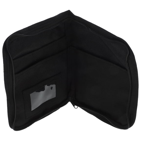 PAMINGONO Black Car Storage Organizer and Case with Sleek Design for Vehicle Documents and Accessories