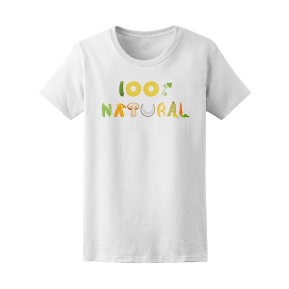 100 % Natural Vegetables Healthy Tee Women's -Image by Shutterstock