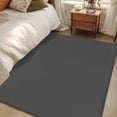 thumbnail image 4 of Dark Gray Washable Area Rug 3x5 Solid Color Low-Profile Large Area Rugs with Non Slip Backing Indoor Floor Carpet for Entrance Living Room Bedroom Home Office, 4 of 9