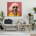 thumbnail image 3 of Stupell Industries Chic Poodle Fashion Animals & Insects Painting Gallery Wrapped Canvas Art Print Wall Art, 36 x 36, 3 of 8