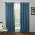thumbnail image 3 of TWOPAGES Linen Curtain with Room Darkening Liner, Midnight 50Wx84L Kyla Collection ( 1 Panel ), 3 of 6