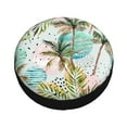 thumbnail image 3 of Bingfone Watercolor Palm Tree Spare Tire Cover Weatherproof Universal Wheel Protectors For Rv Camper Travel Trailer Suv Truck 17 Inch, 3 of 9