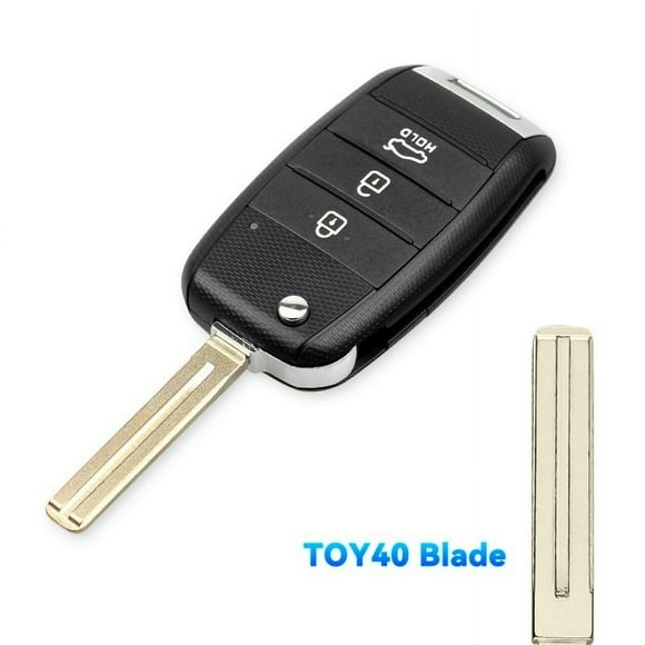 Remote Car Key Shell, 3 BT, Kia Carens, Ceed, Rio, Sportage, Optima, Sorento, Cerato, Soul, Forte, Selchassis