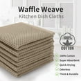 thumbnail image 4 of Howarmer Solid Color Waffle Weave Cotton Dish Cloths (6 Count), 4 of 8