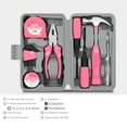 thumbnail image 3 of Yooshoverk 32-PC Home Auto Repair Tool Kit Multi Function Gift Set Pliers Hammer Tape Measure Screwdriver Wrench Set Household Essentials Car Emergency Toolbox Storage Case, 3 of 6