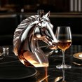thumbnail image 6 of Giunmcul Horse Head Whiskey Bottle Decorative Clear Glass Liquor Decanter Novelty Spirit Bottle for Home Bar Display Gift Collection and Unique Tabletop Decor, 6 of 7