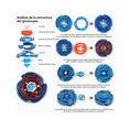 thumbnail image 2 of Juguetes De Batalla Trompos Beyblade Metal 6 Piezas colores, 2 of 5