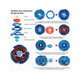 thumbnail image 2 of Juguetes De Batalla Trompos Beyblade Metal 6 Piezas colores, 2 of 5