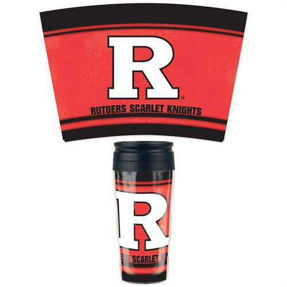 Rutgers Scarlet Knights 16oz Plastic Travel Mug