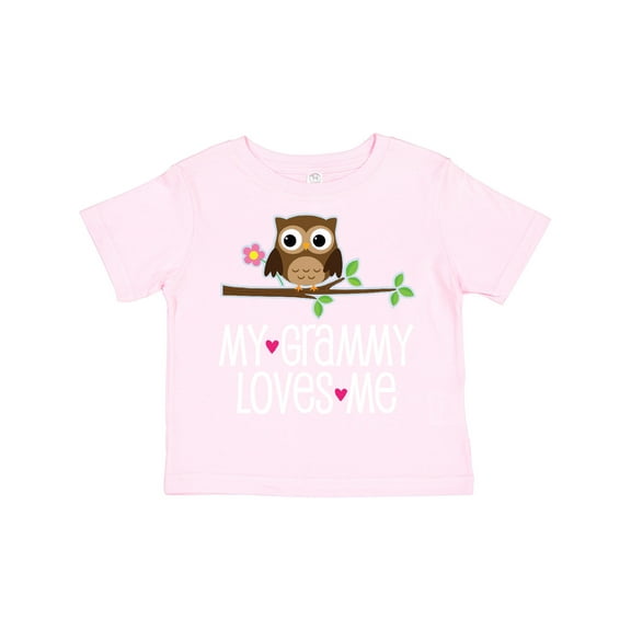 Inktastic My Grammy Loves Me Owl Girls Toddler T-Shirt
