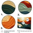thumbnail image 3 of Designart "Abstracted Desert Sands" Modern Floater Framed Wall Art Print, 3 of 7