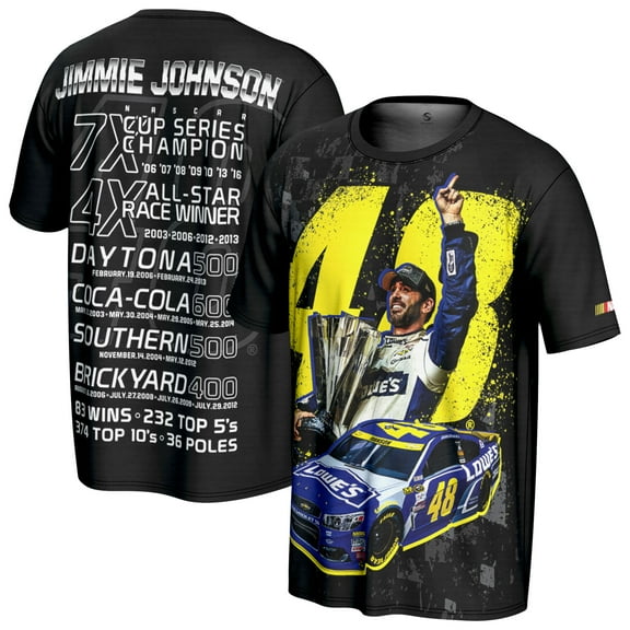 Men's ProSphere  Black Jimmie Johnson  Stat T-Shirt