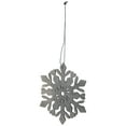 thumbnail image 4 of Northlight Hanging Snowflake Christmas Ornament - 4.75" - Gray, 4 of 7