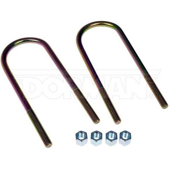 Dorman Leaf Spring Axle U Bolt 660-110 AutoGrade; 1/2 Inch Thread Diameter; Fine Thread; Steel; With Two U-Bolts And Four Nuts