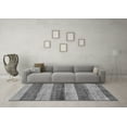thumbnail image 3 of Ahgly Company Indoor Round Abstract Gray Modern Area Rugs, 8' Round, 3 of 4