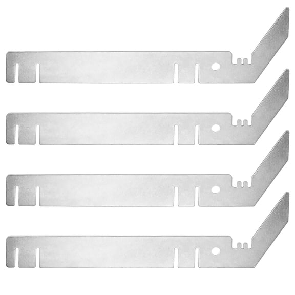 4 Pcs Crossbar Hanger Curtain Rod Brackets for Backdrop Stand, Cross Bar Pipe Hanger, Silver Metal, Includes Dual Rod Hook Design, Ideal for Weddings and Party Decorations