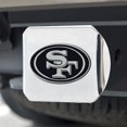 thumbnail image 1 of Housse d'Attelage des San Francisco 49ers, Emblème Chrome sur Chrome, 1 of 4