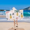 thumbnail image 2 of Yayeee Kids Hooded Towels Toddler Soft Absorbent Beach Bathing Wrap 50" x 23.5", Flamingo Pattern, 2 of 5