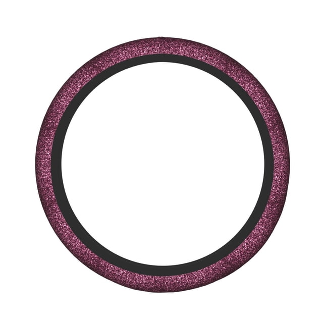 Fotbe Pink Glitter Sparkles A Funda para Volante Universal de 15 pulgadas, Accesorios para Auto para Hombre y Mujer, Protector de Volante Cómodo para SUV y Sedán