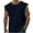 Navy Men Sleeveless Tee Shirts#01, variant on Men's Distressed Tank Top Raw Edge Sleeveless Cotton Workout Shirt Breathable Casual Summer Muscle Waistcoat for Men Green,S