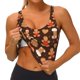 thumbnail image 3 of Balery Christmas Gingerbread Cookies Sujetadores deportivos con espalda cruzada para mujer, acolchados, sin costuras, de alto impacto, ideales para yoga, gimnasio, entrenamiento y fitness.-Large, 3 of 8