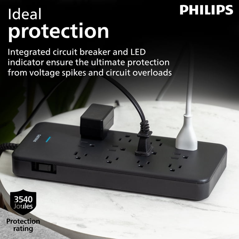 Philips 12-Outlet Surge Protector Power Strip, 6ft photo 8