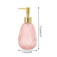 thumbnail image 4 of Unique Bargains 1 Pc Durable Argyle Soap Dispenser 11.84oz Orange Gold Tone, 4 of 6