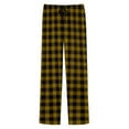 thumbnail image 7 of Txeol Mens Pajama Pants Fashion Plaid Straight Leg Lounge Pants Cotton Comfy Pj Bottoms with Pockets Sleepwear Christmas Gifts,Gold,L, 7 of 7