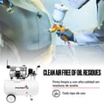 thumbnail image 3 of Compresor de Aire Marietta 1HP 50L libre de Aceite 50L 13 Gal para Dental, 3 of 8