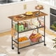 thumbnail image 1 of Carrito de Cocina TresHio con Ruedas, 3 Estantes y 6 Ganchos, 1 of 8