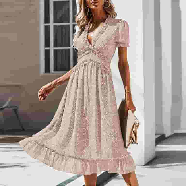 最適な材料 Long-Sleeved Casual Women'S Floral Elegant And Print Clothing
